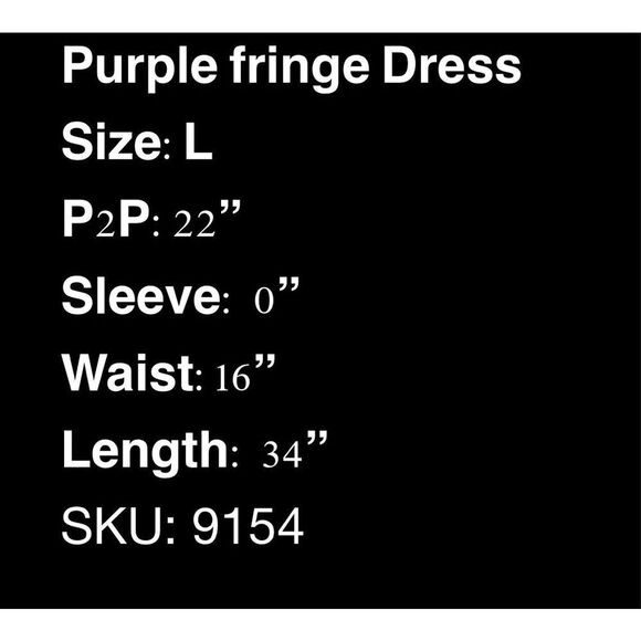 Purple Fringe Costume- Taylor Swift- size L - Picture 9 of 9
